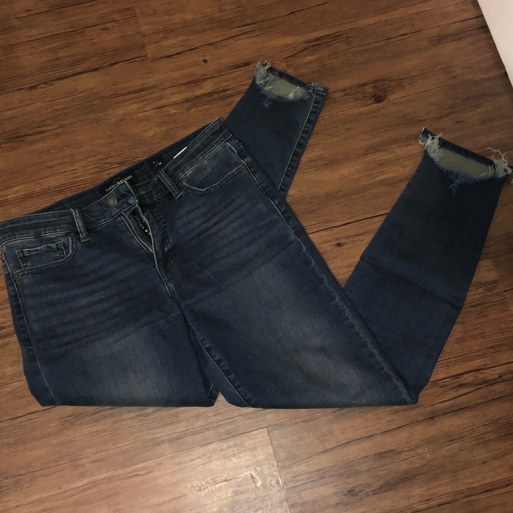 Lucky Brand Distressed Ankle Jeans 6/28 NWOT